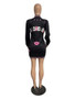 Elegant and Beautiful Womens Dresses Winter Long Sleeve Sexy Punk Mini Dress Black Short Tight Dress Wholesale Dropshipping