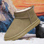 2026 Winter Snow Boots for Men New Fashion Australia Boots 36-45 Classic Top Quality Suede Leather Ankle Boots Warm Women Shoes