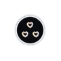 3pcs/Box Dental Tooth Gems Teeth Crystal Ornament Metal Tooth Gems Various Shape Beauty Oral Decorations