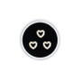 3pcs/Box Dental Tooth Gems Teeth Crystal Ornament Metal Tooth Gems Various Shape Beauty Oral Decorations