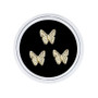 3pcs/Box Dental Tooth Gems Teeth Crystal Ornament Metal Tooth Gems Various Shape Beauty Oral Decorations