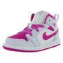 For for 1 Mid Infant Toddler Shoes Summer Light Weight Breathable Iris Whisper Fire Pink White Basketball Style