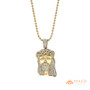 Luxury Face Jesus Head Moissanite Pendant Necklace Gold Christian Charm Hip Hop Fashion Jewelry Wedding Gift Unisex
