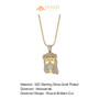Luxury Face Jesus Head Moissanite Pendant Necklace Gold Christian Charm Hip Hop Fashion Jewelry Wedding Gift Unisex