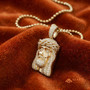 Luxury Face Jesus Head Moissanite Pendant Necklace Gold Christian Charm Hip Hop Fashion Jewelry Wedding Gift Unisex