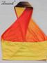 Znaiml Sexy Halter Vests and Side Ruffles Maxi Skirt 2 Piece Sets Women Summer Tie Dye Gradient Print Holiday Beach Club Outfits