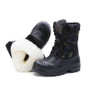 Men Camouflage Snow Boots Waterproof Rubber Toe Cap Warm Faux Fur Lined Lace-Up Non-Slip Outdoor Hiking Boots Winter Men's Boots