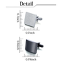 New Black Silver Alloy Geometric Square Cufflinks Elite Handsome Charming Men Jewelry Accessories