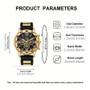 Luxury Business Men Watch Silicone Strap Quartz WristWatch Male Calendar Clock Reloj Hombre