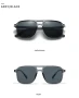 SO&EI Fashion Double Bridges Square Rivets Women Sunglasses Retro Men Gradient Shades UV400 Sun Glasses