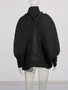 TWOTWINSTYLE Solid Loose Spliced Zipper Fashion Jackets for Women Lapel Long Sleeves Patchwork Lace Up Casual Jacket Female New