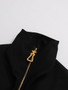 TWOTWINSTYLE Solid Loose Spliced Zipper Fashion Jackets for Women Lapel Long Sleeves Patchwork Lace Up Casual Jacket Female New