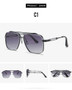 High Quality Male Female Sunglasses Square Shape Alloy Frame Women Sun Glasses UV400 Protection Man Sunglass