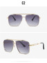 High Quality Male Female Sunglasses Square Shape Alloy Frame Women Sun Glasses UV400 Protection Man Sunglass