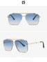 High Quality Male Female Sunglasses Square Shape Alloy Frame Women Sun Glasses UV400 Protection Man Sunglass