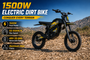 US Warehouse High Performance Electric Motor Electric Bike  Electric Dirt Bike for Outdoor Riding