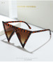 Fashion Y2k Triangle Punk Shades Sunglasses Goggle Women Men Big Frame Steampunk Sun Glasses Trend Windproof Eyewear gafas de so