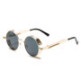 KAMMPT Round Punk Sunglasses Men Fashion Vintage Multi-color Gradient Sun Glasses Trendy Classic Luxury Brand Designer Shades