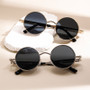 KAMMPT Round Punk Sunglasses Men Fashion Vintage Multi-color Gradient Sun Glasses Trendy Classic Luxury Brand Designer Shades