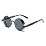KAMMPT Round Punk Sunglasses Men Fashion Vintage Multi-color Gradient Sun Glasses Trendy Classic Luxury Brand Designer Shades