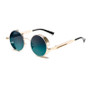 KAMMPT Round Punk Sunglasses Men Fashion Vintage Multi-color Gradient Sun Glasses Trendy Classic Luxury Brand Designer Shades