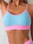 Yiyou 2025 European and American New Sexy Contrasting Color High Waist Women's Bikini Set Split Bikini Cross-Border