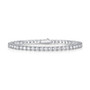 USA Local Inventory 2mm 3mm 4mm 5mm 6.5mm VVS Moissanite  Men Women 925 Silver Gold Plated Dainty Jewelry Tennis Chain Bracelet