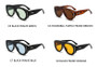Oversized Oval Pilot Shield Sunglasses Women Big 2025 Luxury Brand Retro Y2K Punk Mirror Sun Glasses For Ladies Shades UV400
