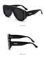 Oversized Oval Pilot Shield Sunglasses Women Big 2025 Luxury Brand Retro Y2K Punk Mirror Sun Glasses For Ladies Shades UV400