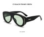 Oversized Oval Pilot Shield Sunglasses Women Big 2025 Luxury Brand Retro Y2K Punk Mirror Sun Glasses For Ladies Shades UV400