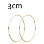 2pcs 30-100mm Small Big Circle Hoop Earrings for Women Men, Stainless Steel Ear Ring Fashion Jewelry Gift Nightclub DJ