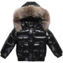 1-8 Years 2025 Winter Children Girls Down Jackets Windproof Warm White Duck Down Shiny Baby Girls Down-filled Coat Kid Girl Tops