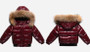 1-8 Years 2025 Winter Children Girls Down Jackets Windproof Warm White Duck Down Shiny Baby Girls Down-filled Coat Kid Girl Tops