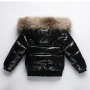1-8 Years 2025 Winter Children Girls Down Jackets Windproof Warm White Duck Down Shiny Baby Girls Down-filled Coat Kid Girl Tops