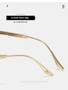 Large Square Sunglasses Men Steampunk Style Metal Pilot Sun Glasses Luxury Designer Brand Eyewear Fashion Shades Double Beam