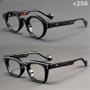 A set of 2 vintage round and square reading glasses, suitable for both men and women, designed to assist with presbyopia