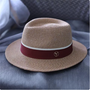 Designer New Natural Panama Soft Shaped Straw Hat Summer Women/Men Wide Brim Beach Sun Cap UV Protection Fedora Birthday Gift