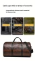 Large Capacity Retro Crocodile-Textured Travel Duffel Bag - Durable Unisex Vacation Luggage,  Versatile Gift for Men & Women