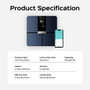 Smart WiFi Body Fat Scales Digital Wireless Bathroom Weight Scale Smart Composition Analyzer for Home Fitness Tracking