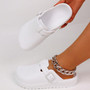 Spring Summer 2024 New Women's Flat Solid Color Closed Toe Anti-slip Quick Dry Garden Clogs Comfortable Shoes