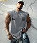 Summer NEW Brand Men Gym Tank Tops Workout Fitness Bodybuilding Sleeveless Shirt Male Exercise Cotton Undershirt Sports Vest Top