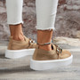 2025 Women Spring New Black Platform Flats Shoes Women Loafers Slip on Boat Shoes Metal Chain Designer Casual Mesh Oxfords