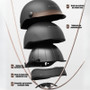 Vintage Ultra Light Electric Bicycle Helmet Sunscreen Breathable Motorcycle Half Helmet Fall Prevention Safety Helmets Riding