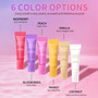 6-piece fruit flavored lip gloss set, moisturizing lip oil, glossy hydration, the best choice for women's holiday gifts