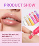 6-piece fruit flavored lip gloss set, moisturizing lip oil, glossy hydration, the best choice for women's holiday gifts