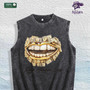 Rich Members Only Money Mouth Graphic Washed Vest US Warehouse 3 Colors Cotton Tank