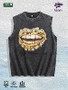 Rich Members Only Money Mouth Graphic Washed Vest US Warehouse 3 Colors Cotton Tank