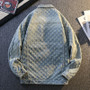 Jackets For Man Trendy Embroidered Denim Coat Man Coat Vintage Streetwear Spring Autumn Outerwear