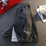 Jackets For Man Trendy Embroidered Denim Coat Man Coat Vintage Streetwear Spring Autumn Outerwear
