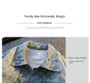 Jackets For Man Trendy Embroidered Denim Coat Man Coat Vintage Streetwear Spring Autumn Outerwear